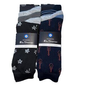 The Original Ben Sherman Men’s Dress Socks. 6 Pairs Of Dress Socks.